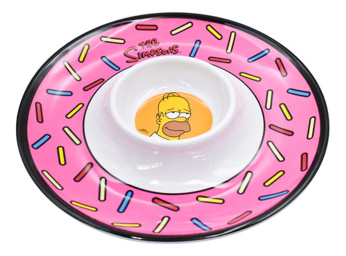 Plato Botanero Salsero Simpsons Homero Disney Bandeja Melami