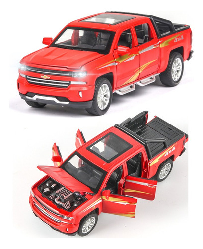 D Chevrolet Silverado Camioneta Ornamento Miniatura Metal