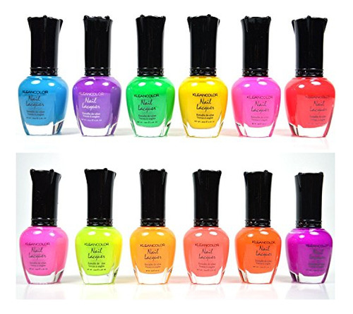 Esmalte De Uñas Neón Kleancolor (12 Colo