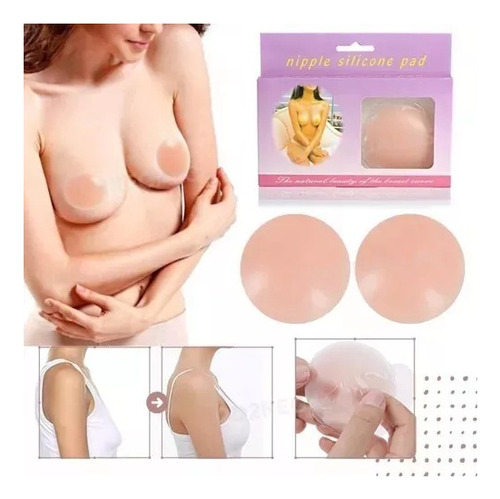 Pezoneras Tapa Pezon Silicona Nipple Silicone Pad X 3 Pares