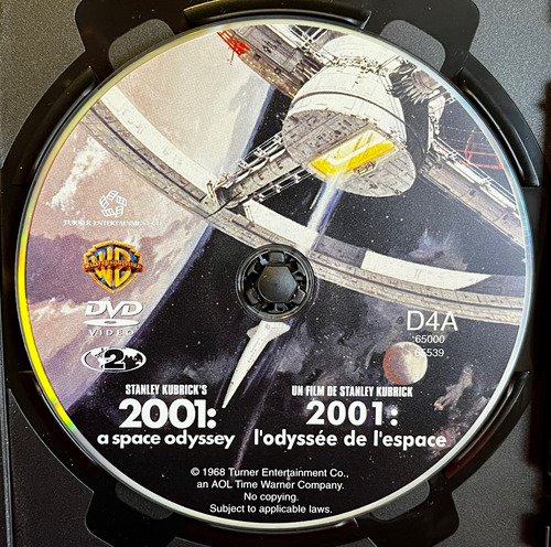 Película Dvd 2001 Odisea Del Espacio Kubrick Francesa Rara (Usado)