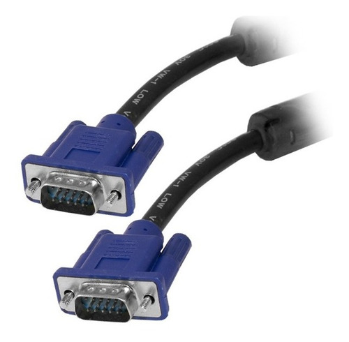 Cable Vga 1,8m. Macho/macho, Nikel, Conector Azul