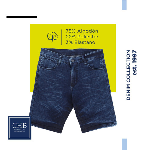 Paquete De 4 Bermudas Casual Short Para Hombre Comodas
