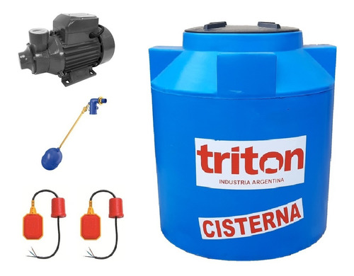 Kit Tanque Cisterna 550 Litros Con Bomba Y Automaticos