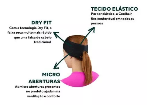 Faixa de Cabelo sem Abertura - CIA Cool