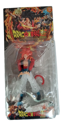 Imagen 4 de 4 de Muñeco Dragon Ball Z Gogeta Super Saiyajin Fase Cuatro 18 Cm