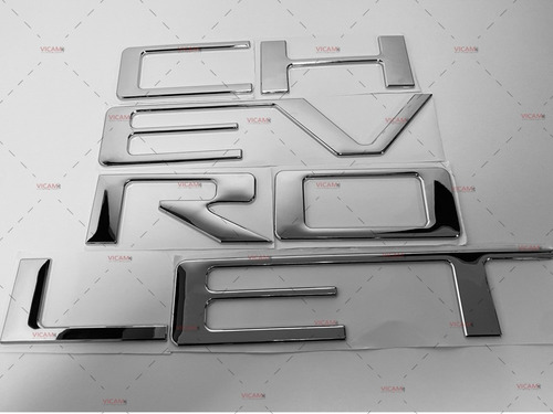 Letras 3d Tapa Trasera Para Silverado Cheyenne 19-24 Cromado