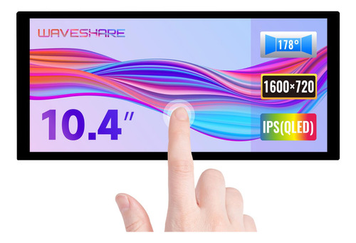 Waveshare Pantalla Qled Quantum Dot De 10.4 Pulgadas, Resolu