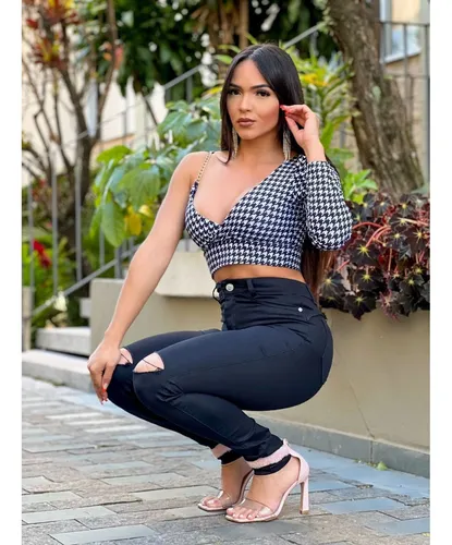 Calça jeans skinny feminina cintura alta 2025