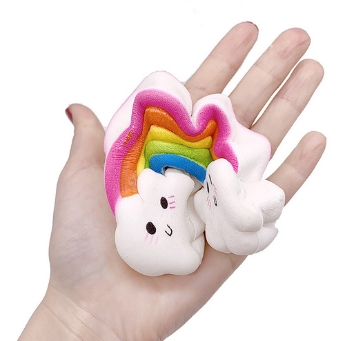Imagem 7 de 9 de Fidget Toys Simulação Lenta Nuvens De Arco-íris