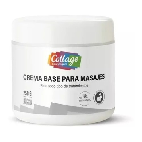 Crema Para Masajes Base Collage X 250 Gramos