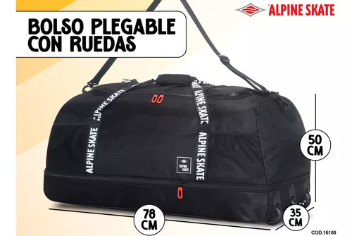 Bolso Plegable Viaje Alpine Skate C/ Ruedas Grande Reforzado