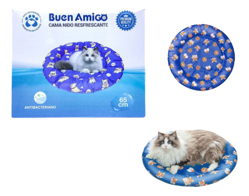 Cama Refrescante Refrigerante Mascotas Perros Gatos 42 Cm