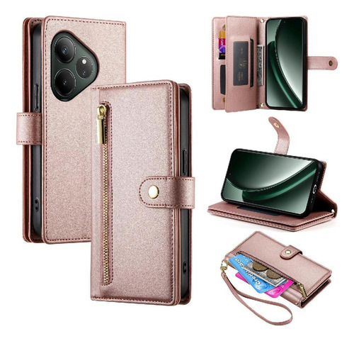 Funda Abatible For Realme Gt6 5g Con Ranuras For Tarjetas