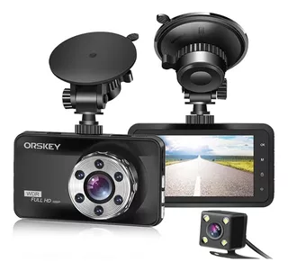 Orskey Dash Cam Front And Rear 1080p Full Hd Dual Dash Camer