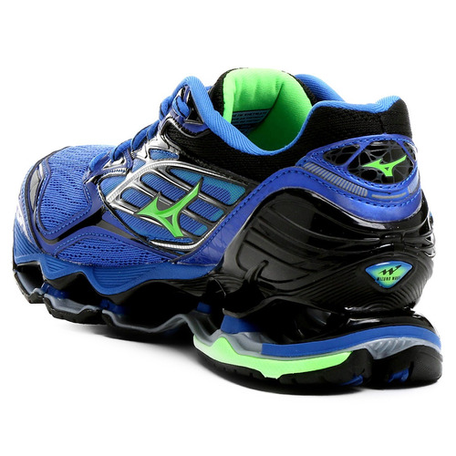 mizuno azul e verde