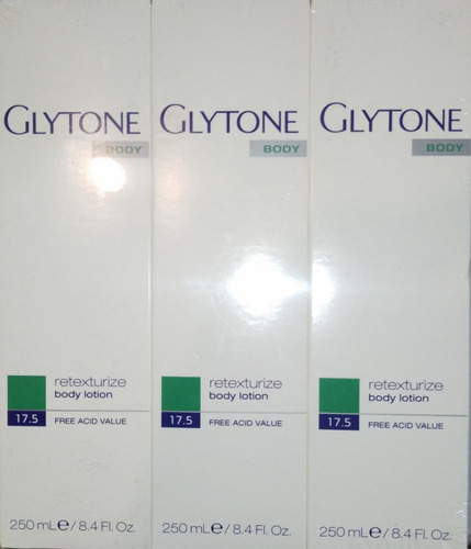 3 Crema Retexturizadora Glytone  250ml. 8.4 Fl.oz. 17.5 