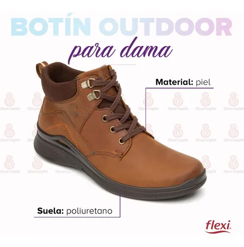 Bot n Outdoor Hiking Flexi Mujer Tan 37507 Cuotas sin inter s