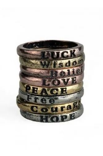 comprar Anillos Paz, Libertad, Feng Shui Atrae La Suerte C\u002Fu 