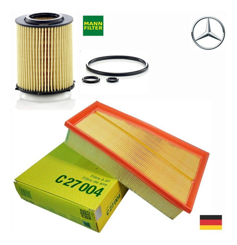 Imagen 2 de 10 de Kit De Filtros Mercedes Benz A200 A250 W176 Aire Y Aceite