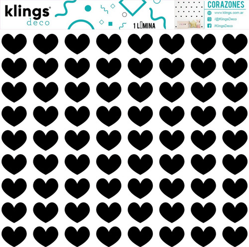 Vinilos Decorativos Corazones Trama Corazoncitos