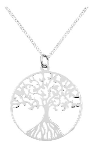 Dije Y Cadena Árbol De La Vida Maxi Plata 925 Envio Gratis