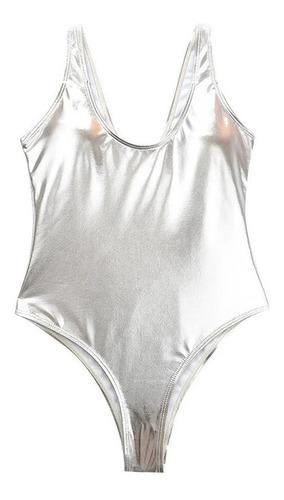 Traje De Baño Moda Camisola Cintura Alta Sólido Mujer Nuevo