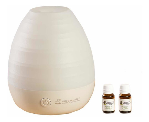 Difusor Humidificador  White + Aromaterapia + 2 Esencia 