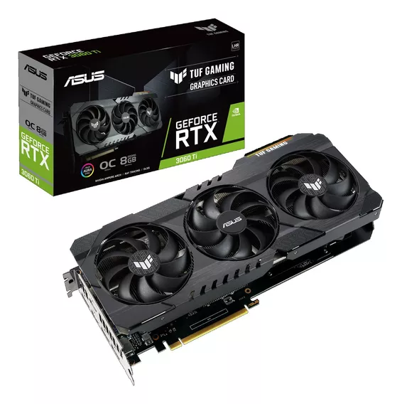 Placa De Video Nvidia Asus Tuf Rtx 3060 Ti Gaming Oc Edition