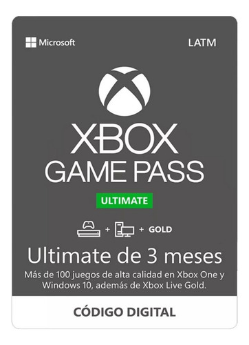 Game Pass Ultimate 3 Meses Garantizados