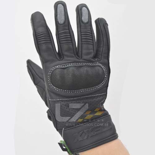 Imagem 7 de 10 de Luva Texx Liberty Cano Curto Couro Moto Motoqueiro Custom
