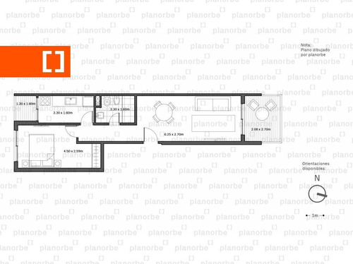 Venta De Apartamento Obra Construcción 1 Dormitorio En Pocitos Nuevo, Arenas 26 Unidad 903