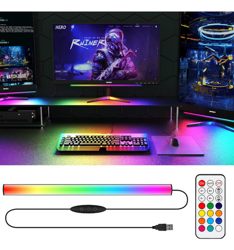 Barra De Luz Rgb Para Debajo Del Monitor Luces Para Juegos L