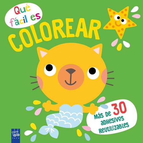 Libro Qué Fácil Es Colorear. Gato