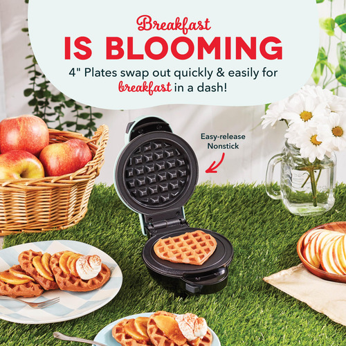 Minisistema Waffle Maker Dash Multimaker 4 En 1 Con Platos