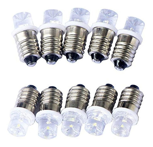 Gutreise 10 Piezas E10 Tornillo 3v 4.5v 6v 8v 9v12v 24v Luz