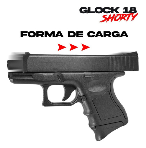 Imagen 5 de 10 de Pistola Airsoft Glock 43 Black 6 Mm Replica Resorte
