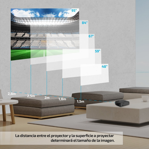 Proyector Portatil Mini 5000 Lumenes Vivibright Wifi Android