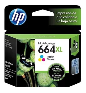 Cartucho Tinta Hp 664xl F6v30al Color