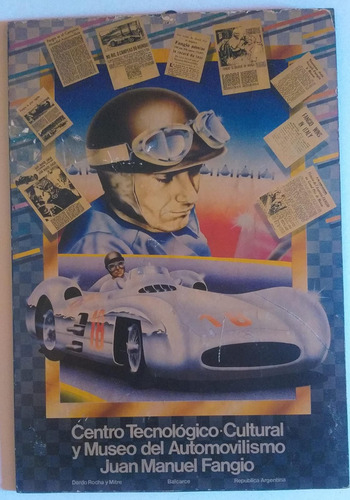 Poster J M Fangio - Museo Fangio - Original- 70s (Usado)