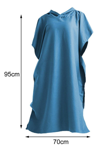 W Surf Poncho Beach Microfibra De Neopreno Con Capucha