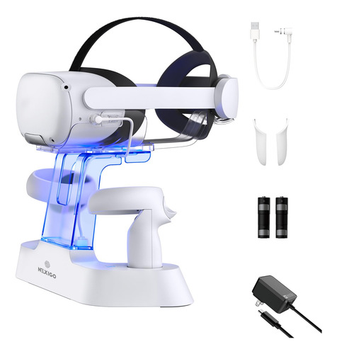 Base De Carga Nexigo Mejorada Con Luz Led Para Oculus Quest