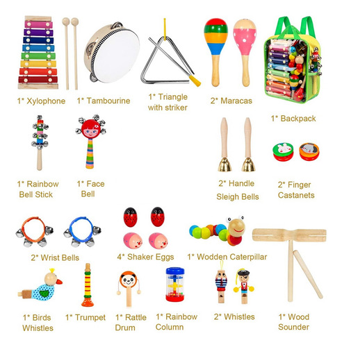 Instrumentos Musicales Para Niños, Instrumentos De Percusión