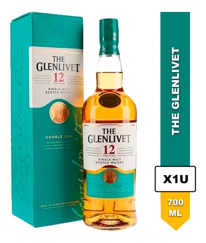 Whisky Glenlivet Single Malt 12 Años 700ml 