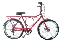 Comprar Bicicleta Barra Circular Aro 26 Com Freios A Disco E Marcha