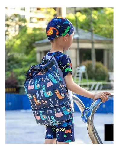 Nuevo Mochila De Natación Infantil Con Separación En Seco Y