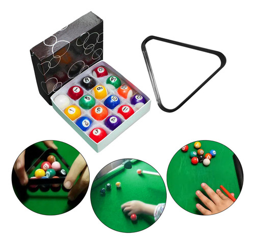 Juego De 16 Bolas De Billar Pequeñas Para Bola De 2,5 Cm