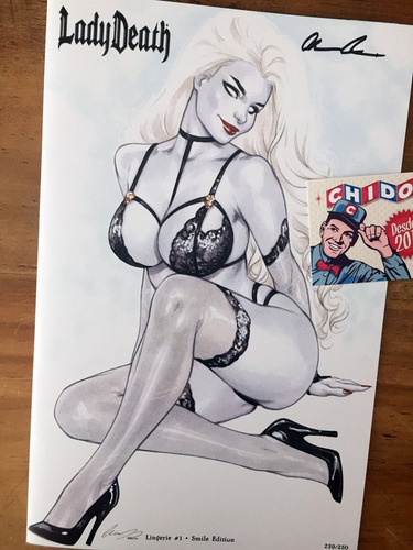 Comic K - Lady Death Lingerie Smile Chatzoudis Variant Firma