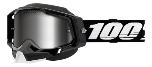 Goggle 100% Racecraft 2 Para Motonieve Negro - Lente