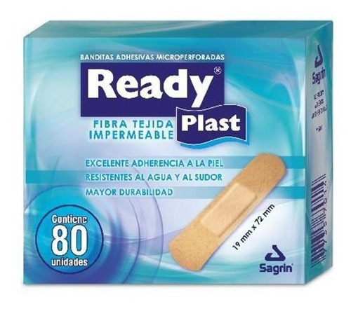 Readyplast X 80 Unidades Banda Adhesiva Ready Plast Sagrin